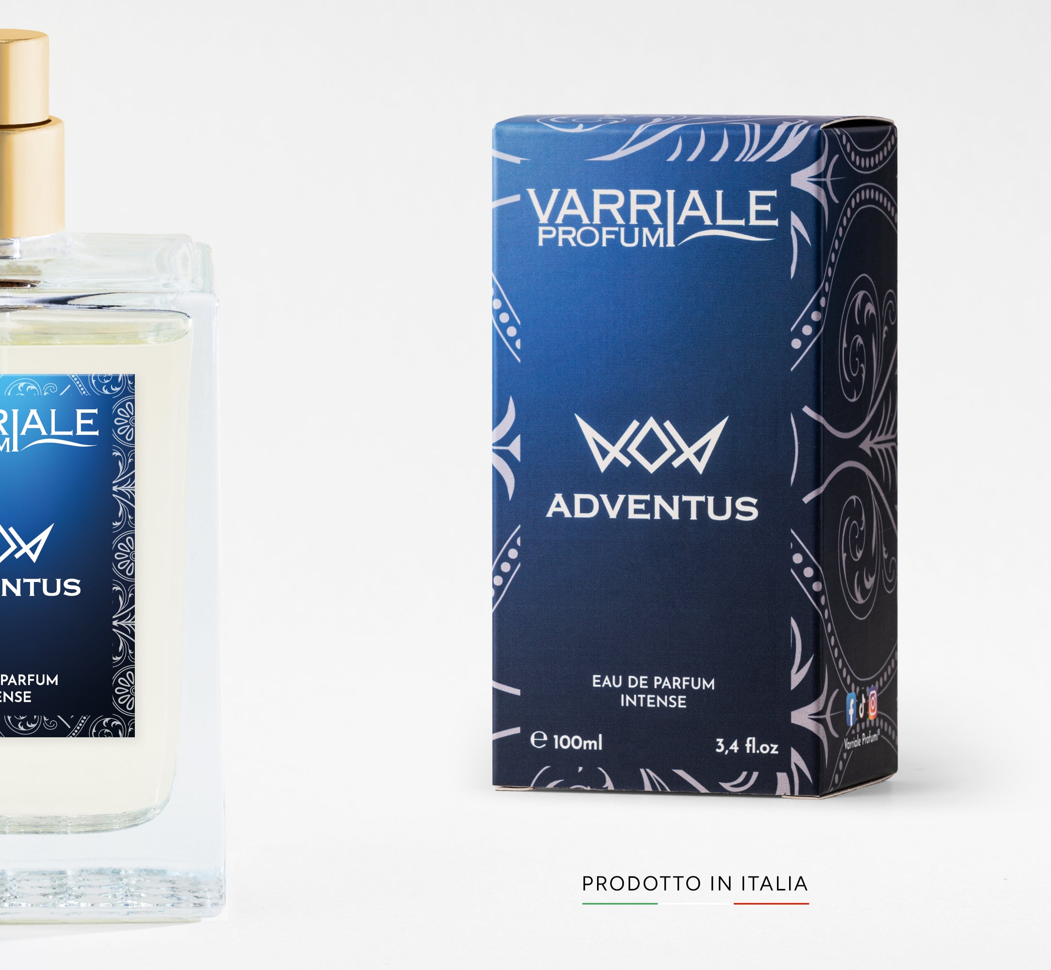 Adventus fragranza fresca e avvolgente con note di agrumi, ideale per uno stile elegante e deciso.