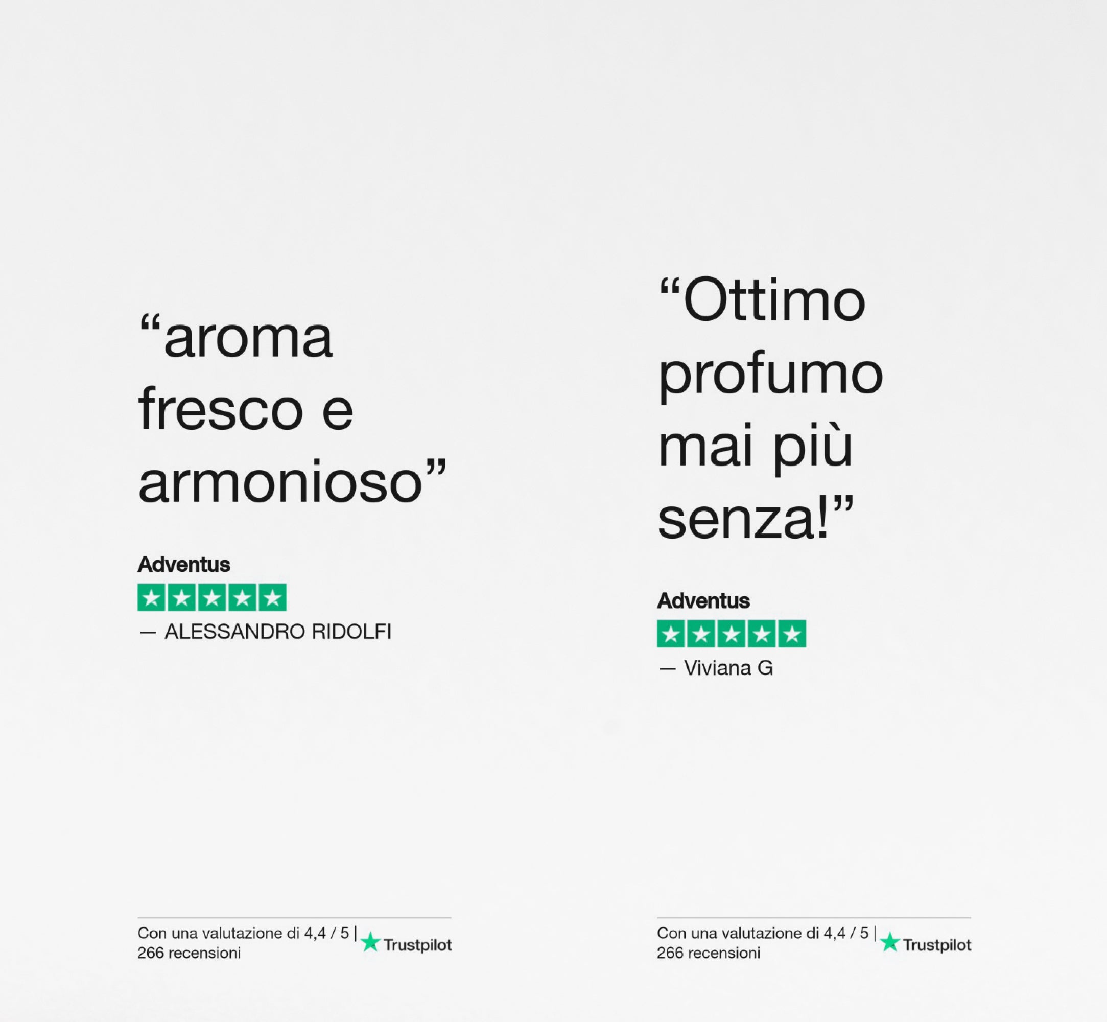 Adventus fragranza fresca e avvolgente con note di agrumi, ideale per uno stile elegante e deciso.